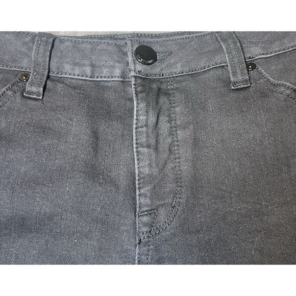 Seven7 Weekend Shorts Womens 10 Black Denim Cutoff Distressed School Summer - Picture 4 of 16